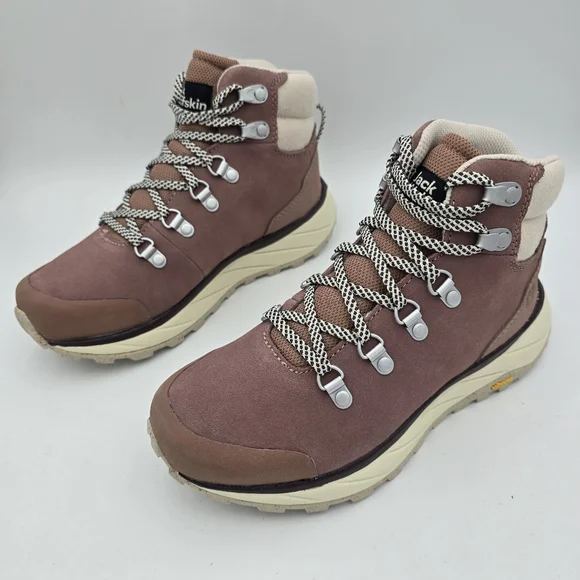 NWT Jack Wolfskin Women's Terraventure Urban Mid W Hiking Shoes, Rose/White, 5.5 - Picture 7 of 16